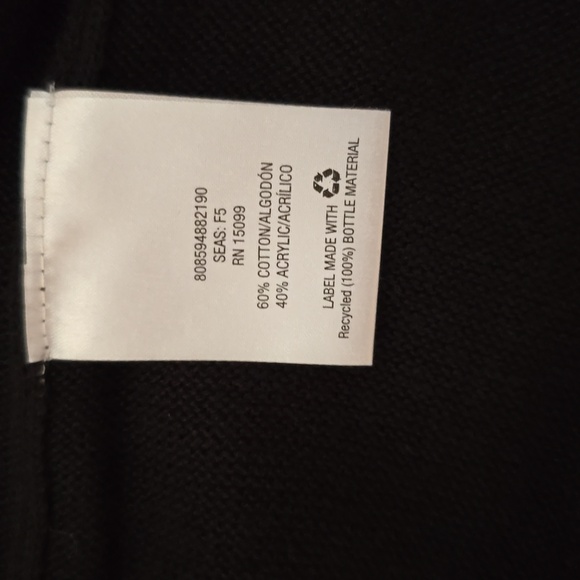 COVINGTON WOMEN'S BLACK EMBELLISHED FRONT BUTTON CARDIGAN SWEATER SIZE LARGE - Picture 11 of 17